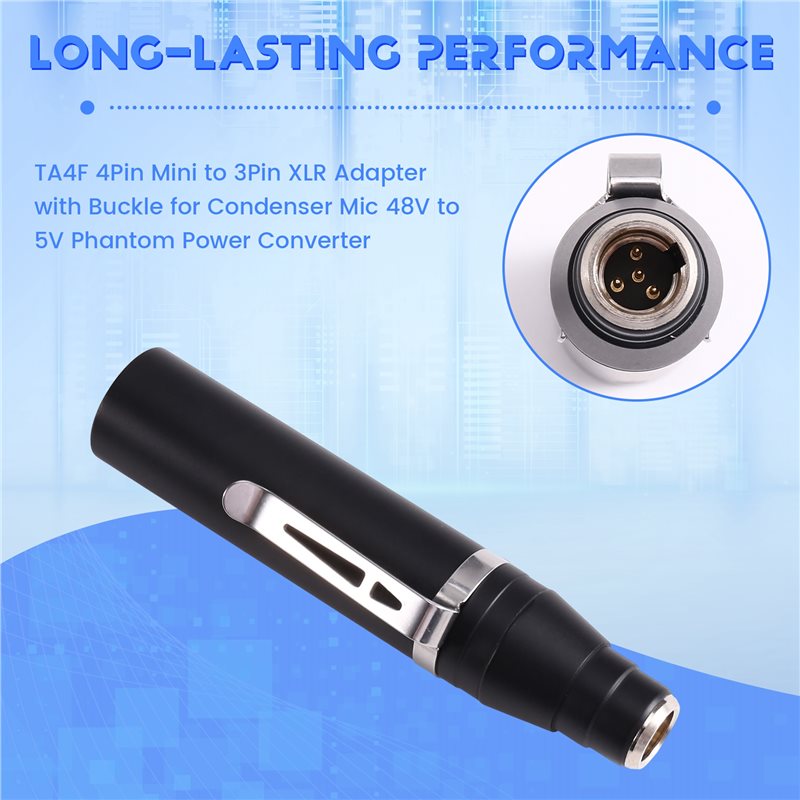 X64A-TA4F 4Pin Mini To 3Pin XL - огляд і ціна Xlr Microphone Condenser