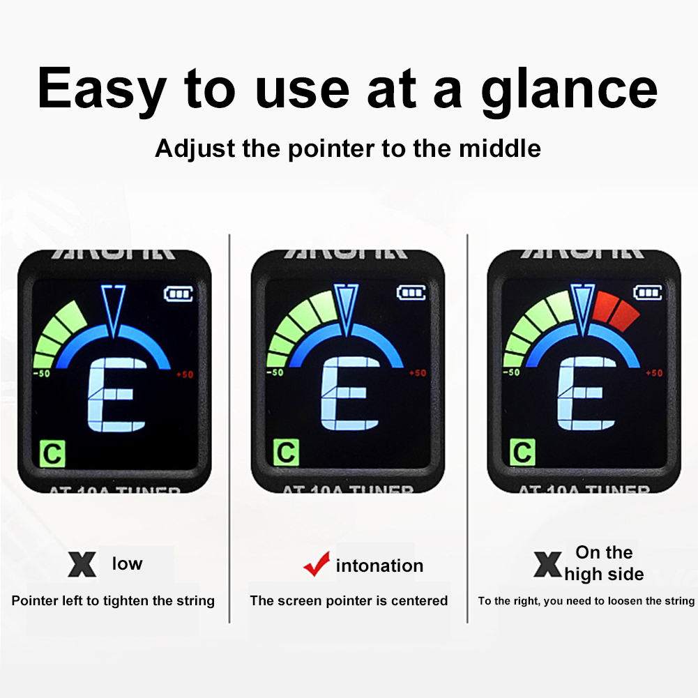 3-1PC Guitar Tuner Foldable Ro - огляд і ціна Guitar Tuner Clip