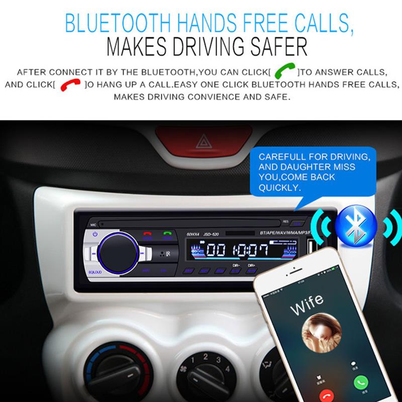 JSD-520 Car Bluetooth MP3 Play - огляд і ціна Audio Music Recorder