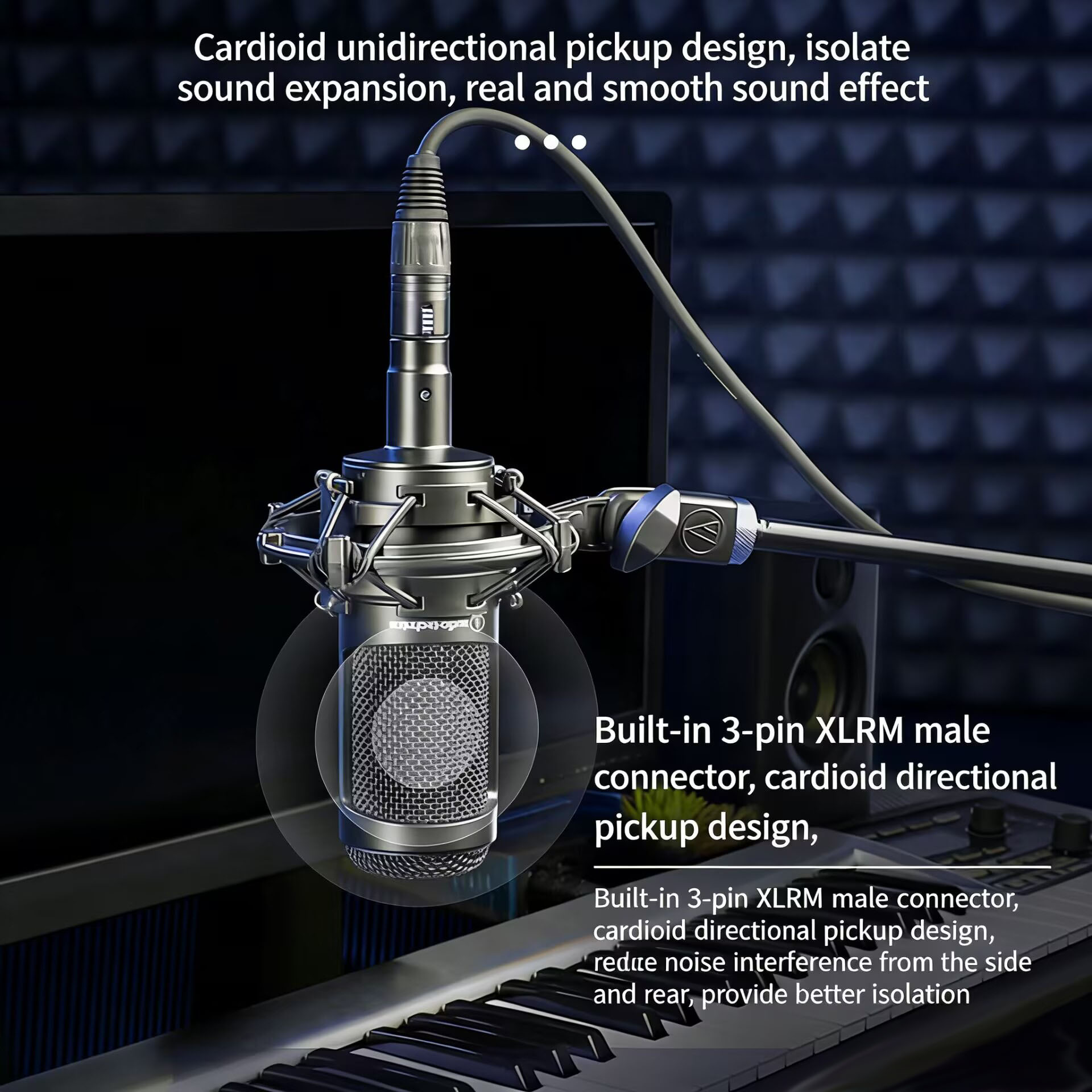 Original Audio-Technica AT2035 - огляд і ціна Xlr Microphone Condenser