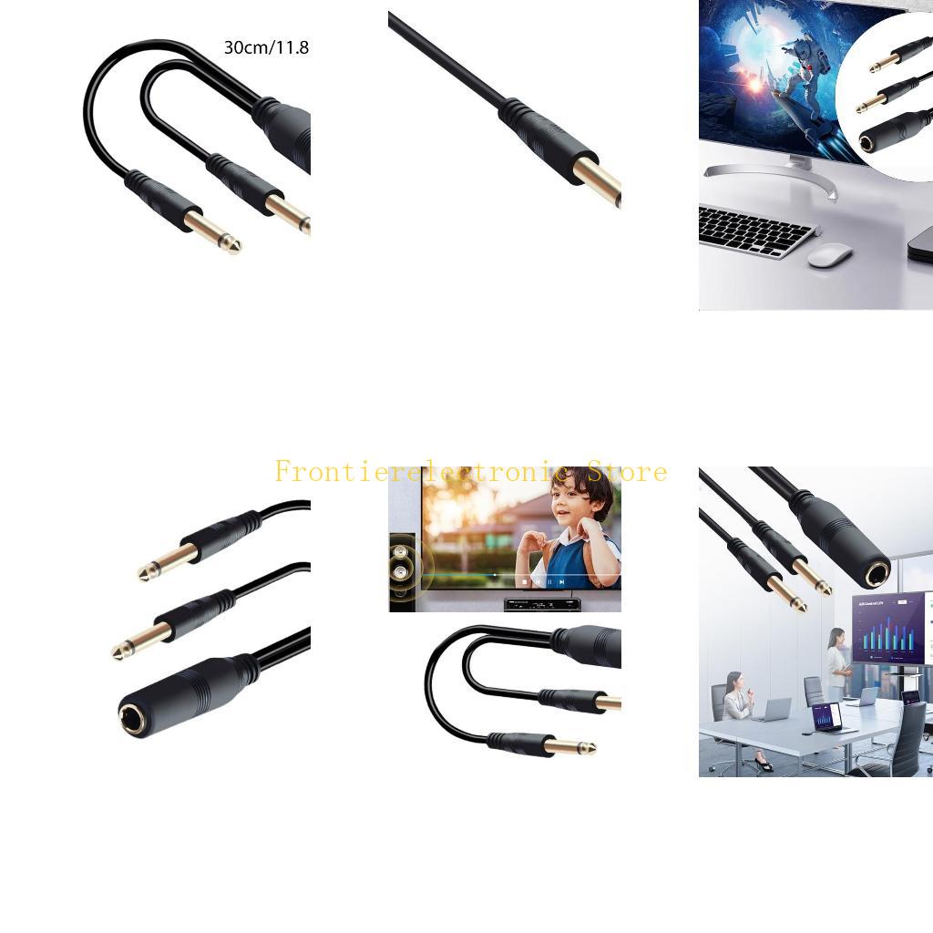 G8DB 6.35mm Male to 1/4inch Y  - огляд і ціна Audio And Music Splitter