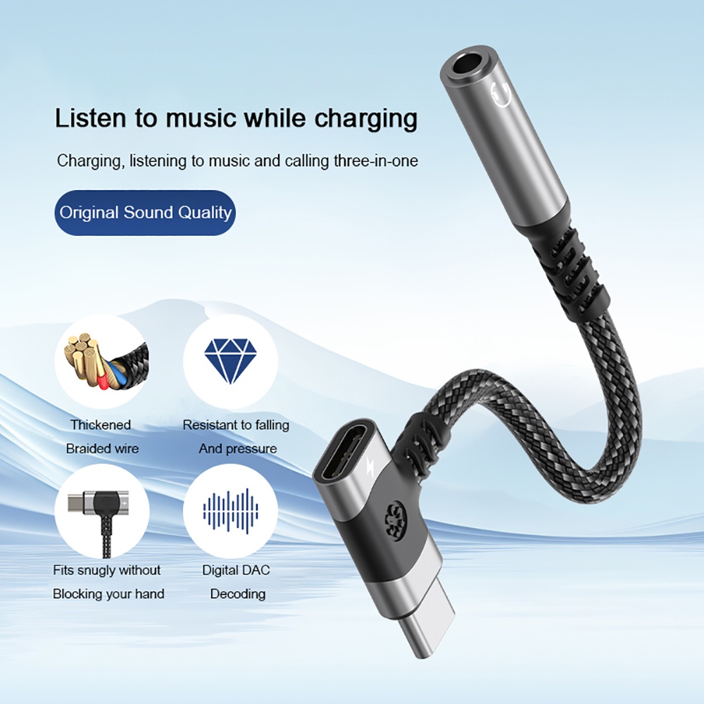 2 in 1 Type C OTG Splitter Ada - огляд і ціна Audio And Music Splitter