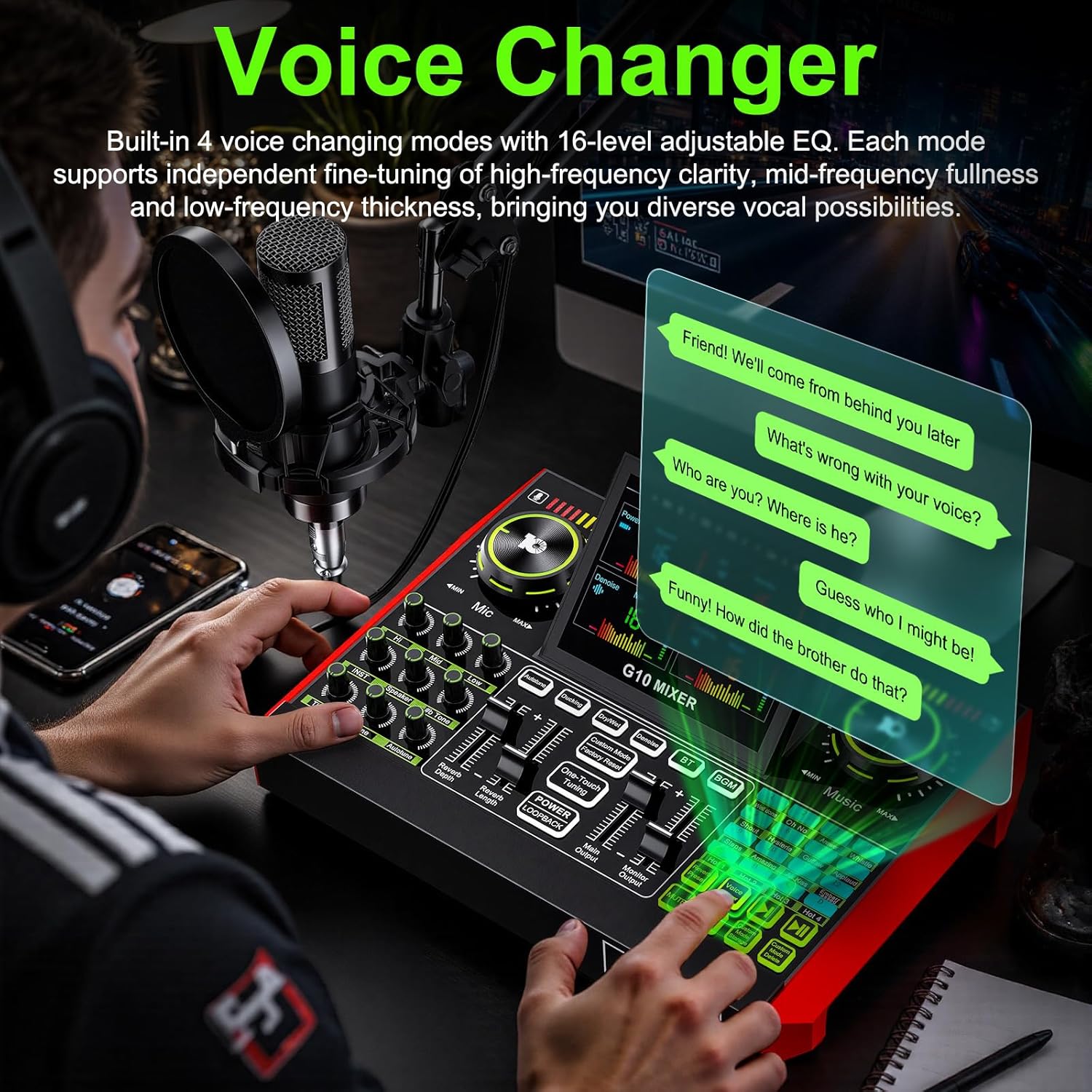 Tenlamp G10 Live Streaming Aud - огляд і ціна Audio Music Recorder