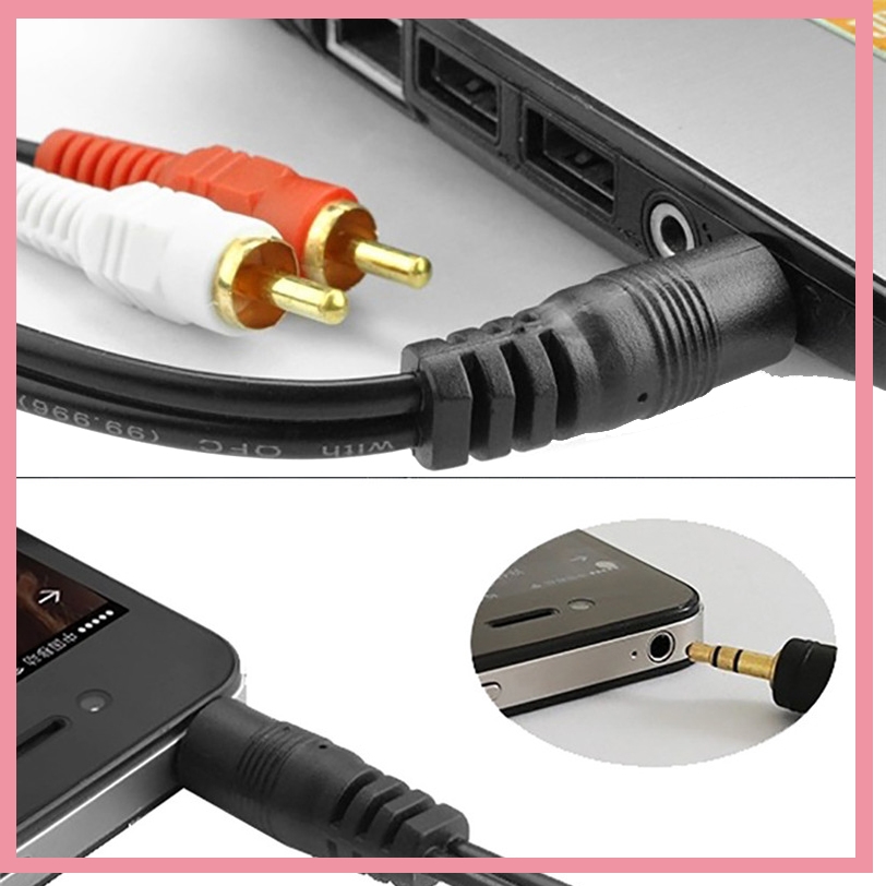 3.5mm Stereo Male Plug to 2 RC - огляд і ціна Audio And Music Splitter