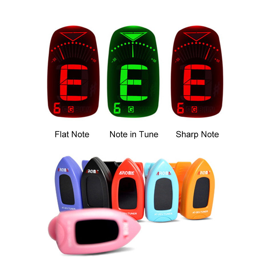 Aroma AT-201 Digital Guitar Tu - огляд і ціна Guitar Tuner Clip