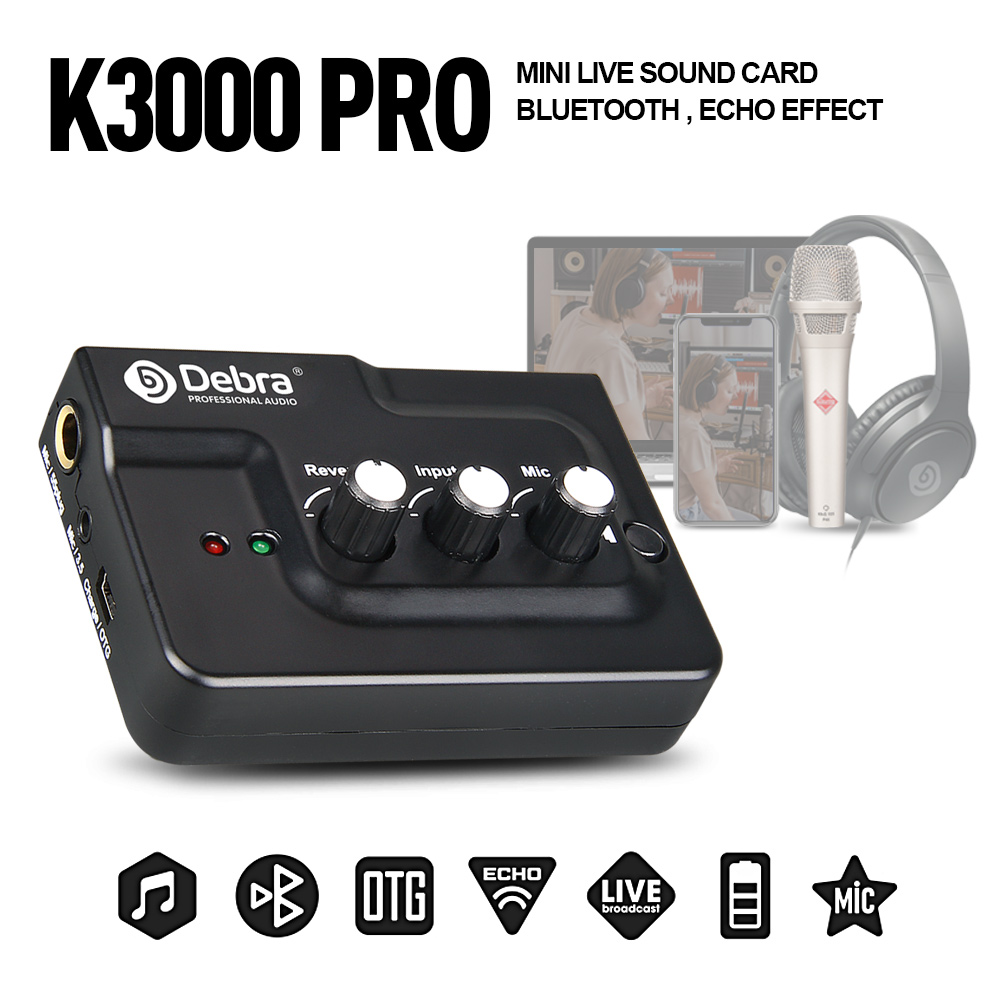 K3000 PRO Directed Sound Card  - огляд і ціна Audio Music Recorder