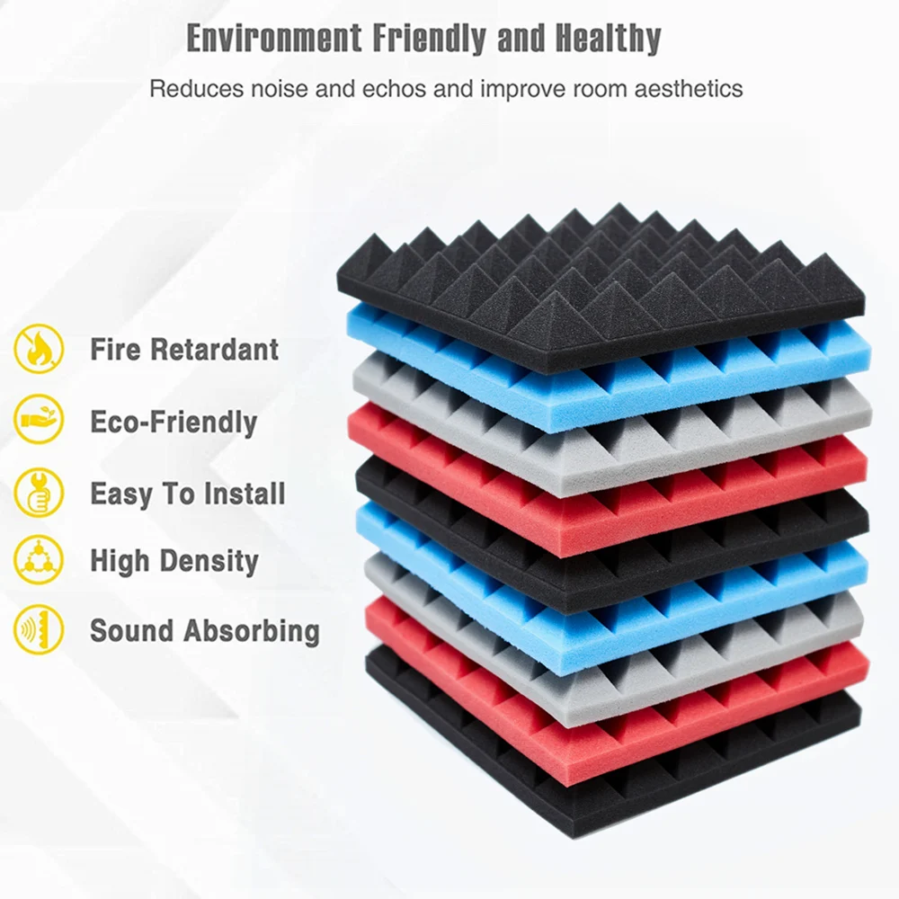 12/24Pcs 30x30x5cm Studio Acou - огляд і ціна Studio Monitor Speaker