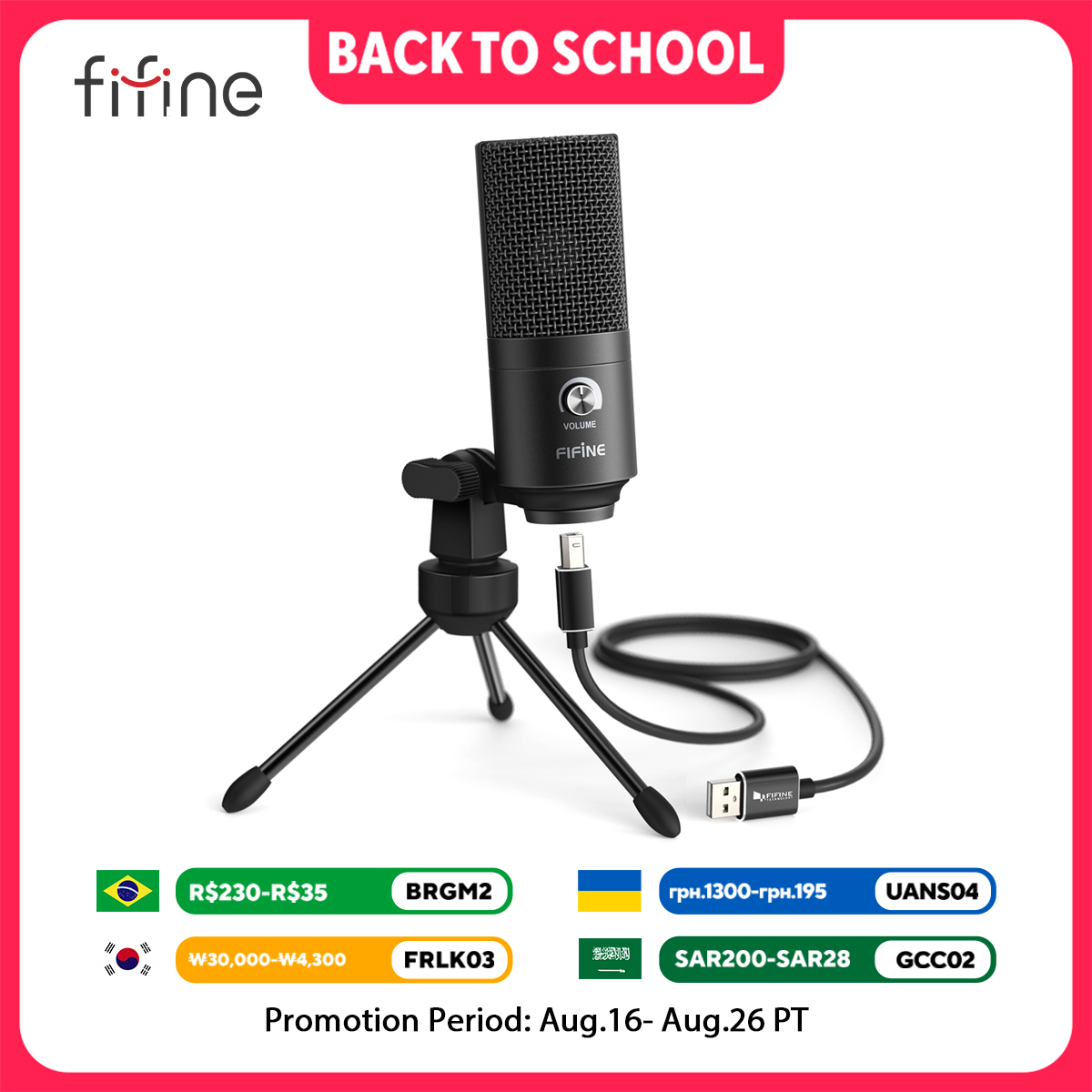 FIFINE Metal USB Condenser Mic - огляд і ціна Xlr Microphone Condenser
