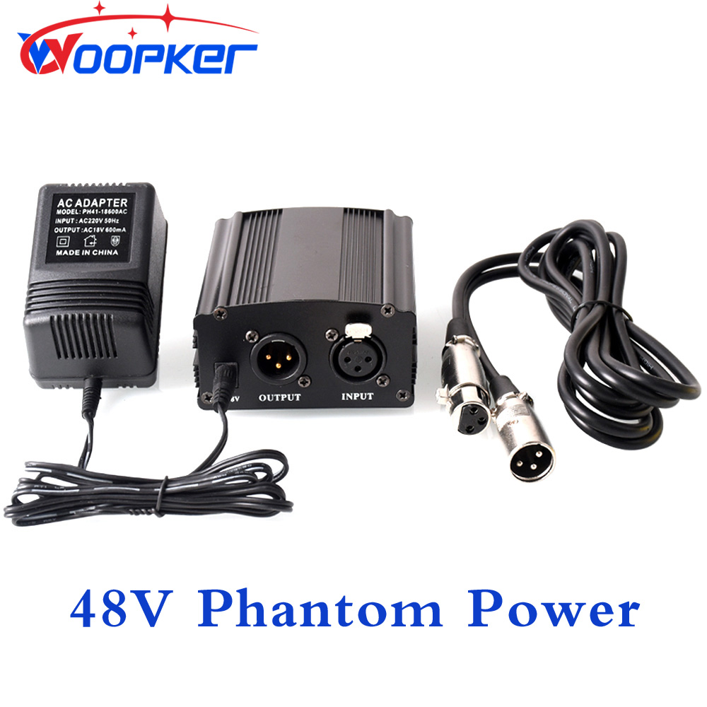 Woopker 48V Phantom Power Supp - огляд і ціна Xlr Microphone Condenser